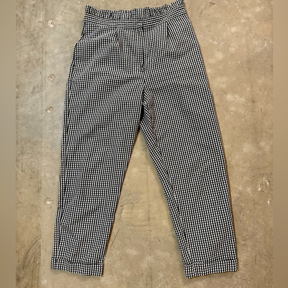 Top Shop Gingham Dress Pants - Picture 2 of 2